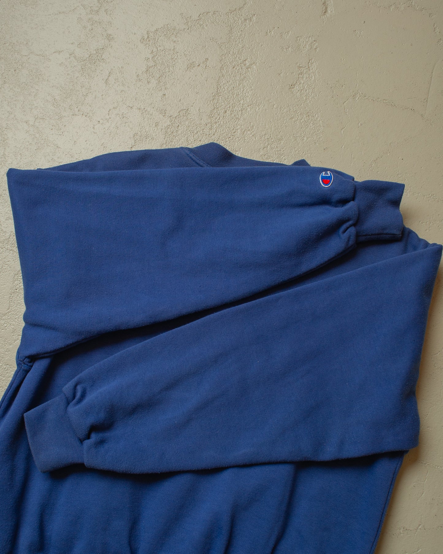 1990s Champion lined Cotton Sweatshirt blue - S/M