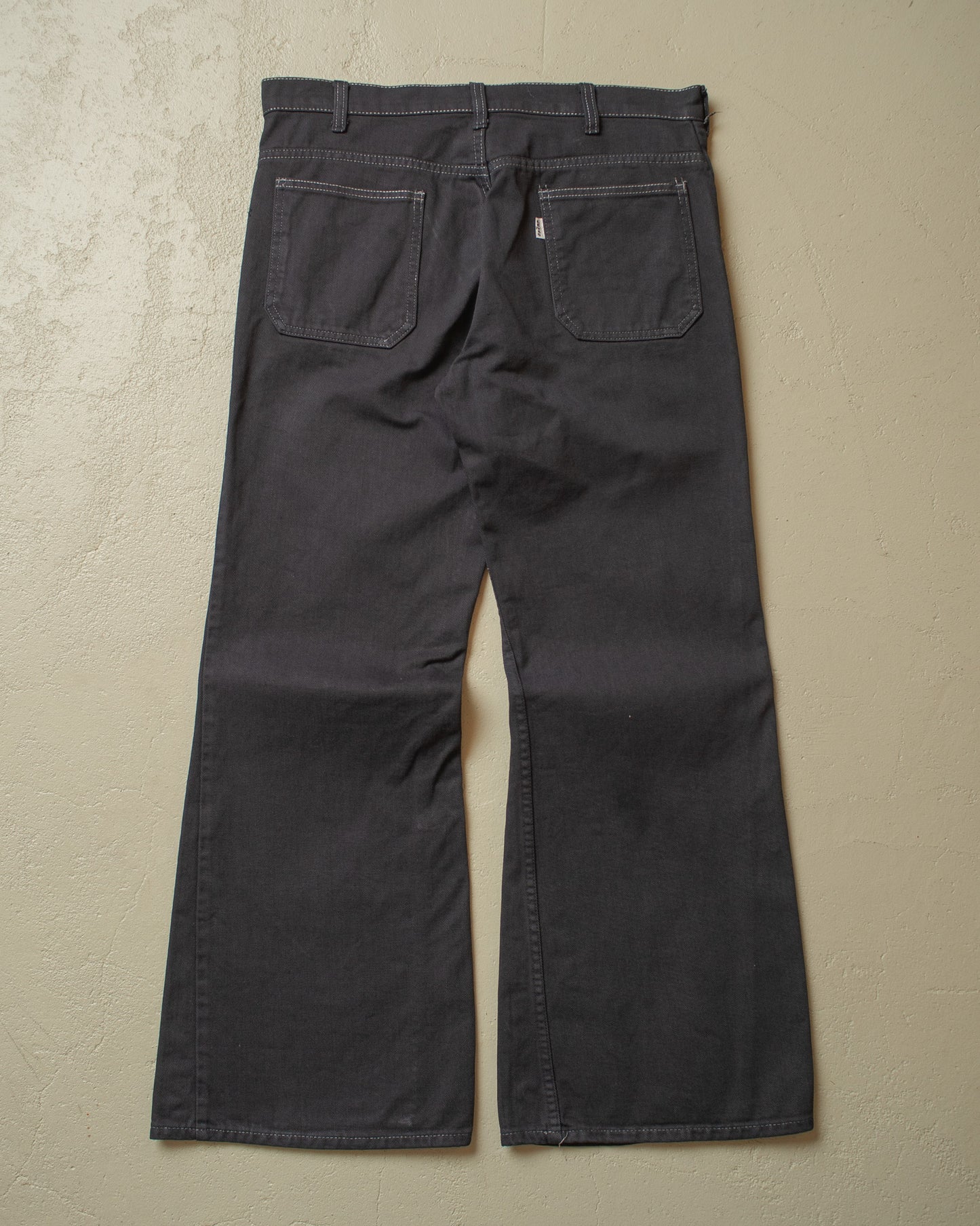 1960s/70s Levi´s Big E Overdyed Flared Jeans black - W33 L30