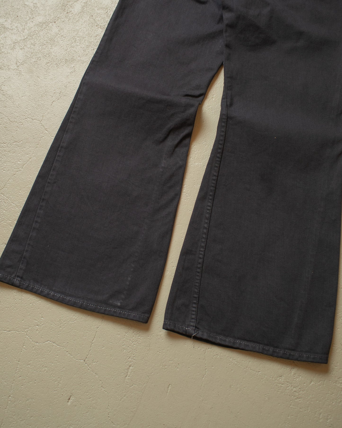 1960s/70s Levi´s Big E Overdyed Flared Jeans black - W33 L30
