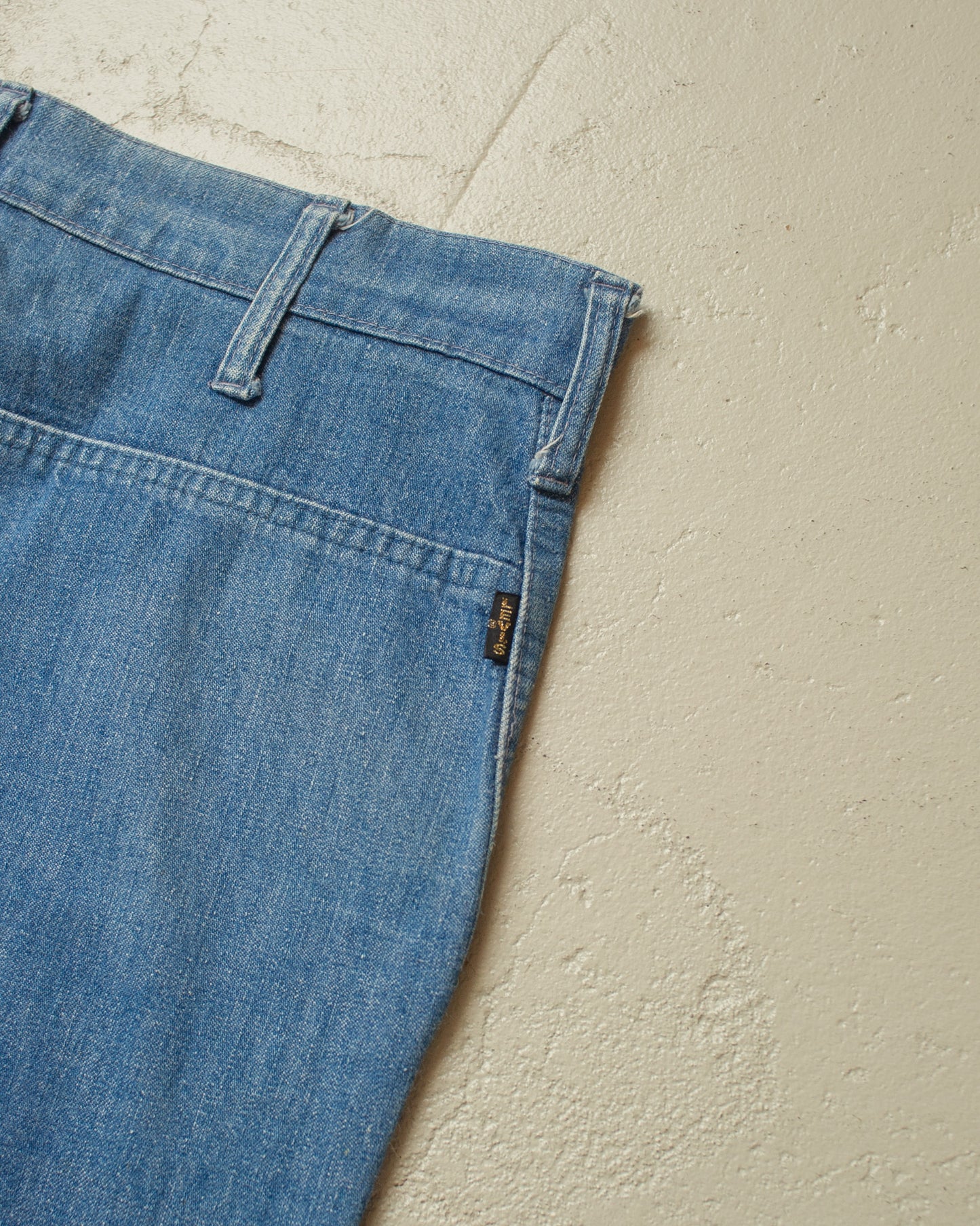 1960s/70s Levi´s Big E Repaired Flared Jeans blue - W33 L30