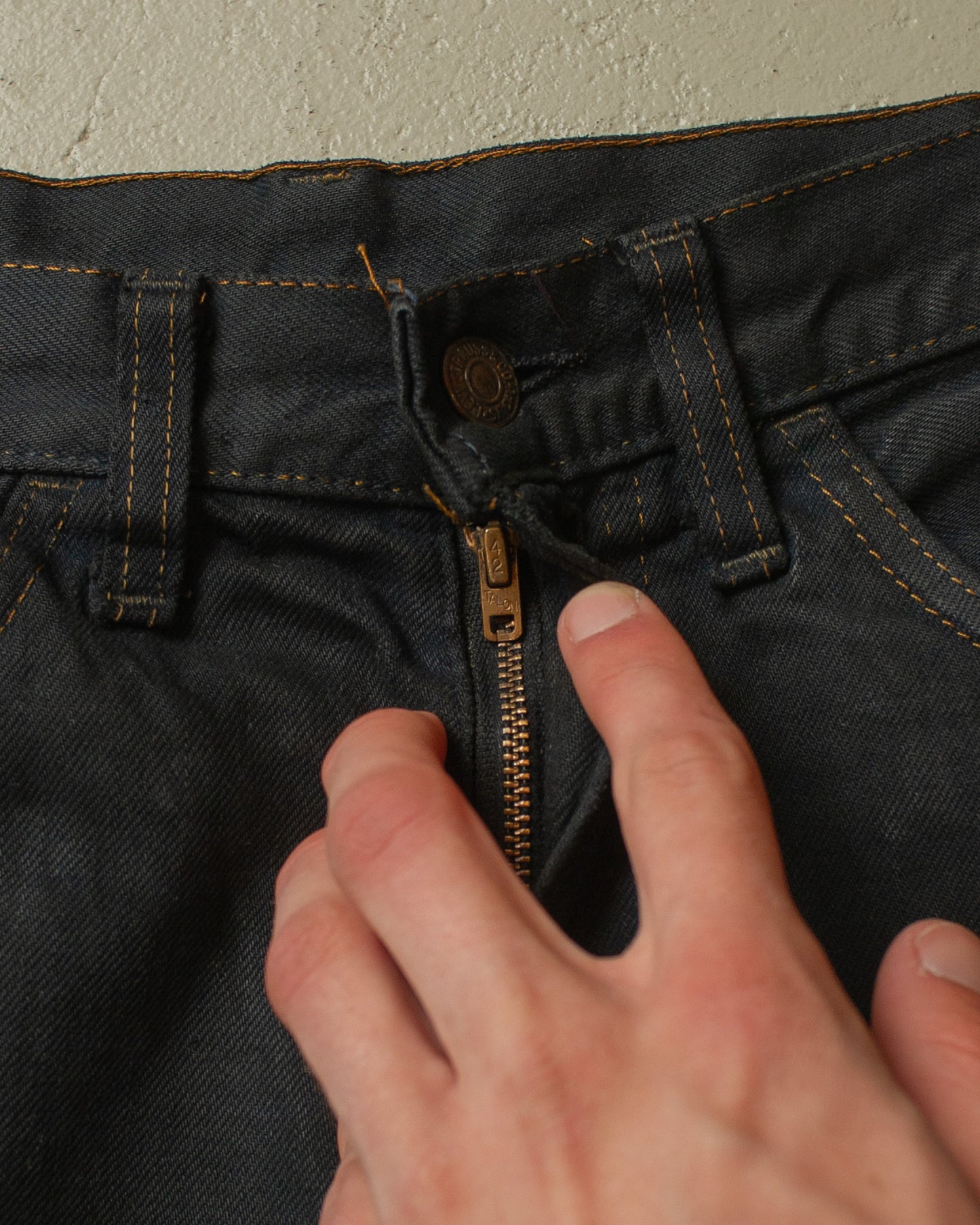 1960s/70s Levi´s Big E Flared Jeans black - W32 L31