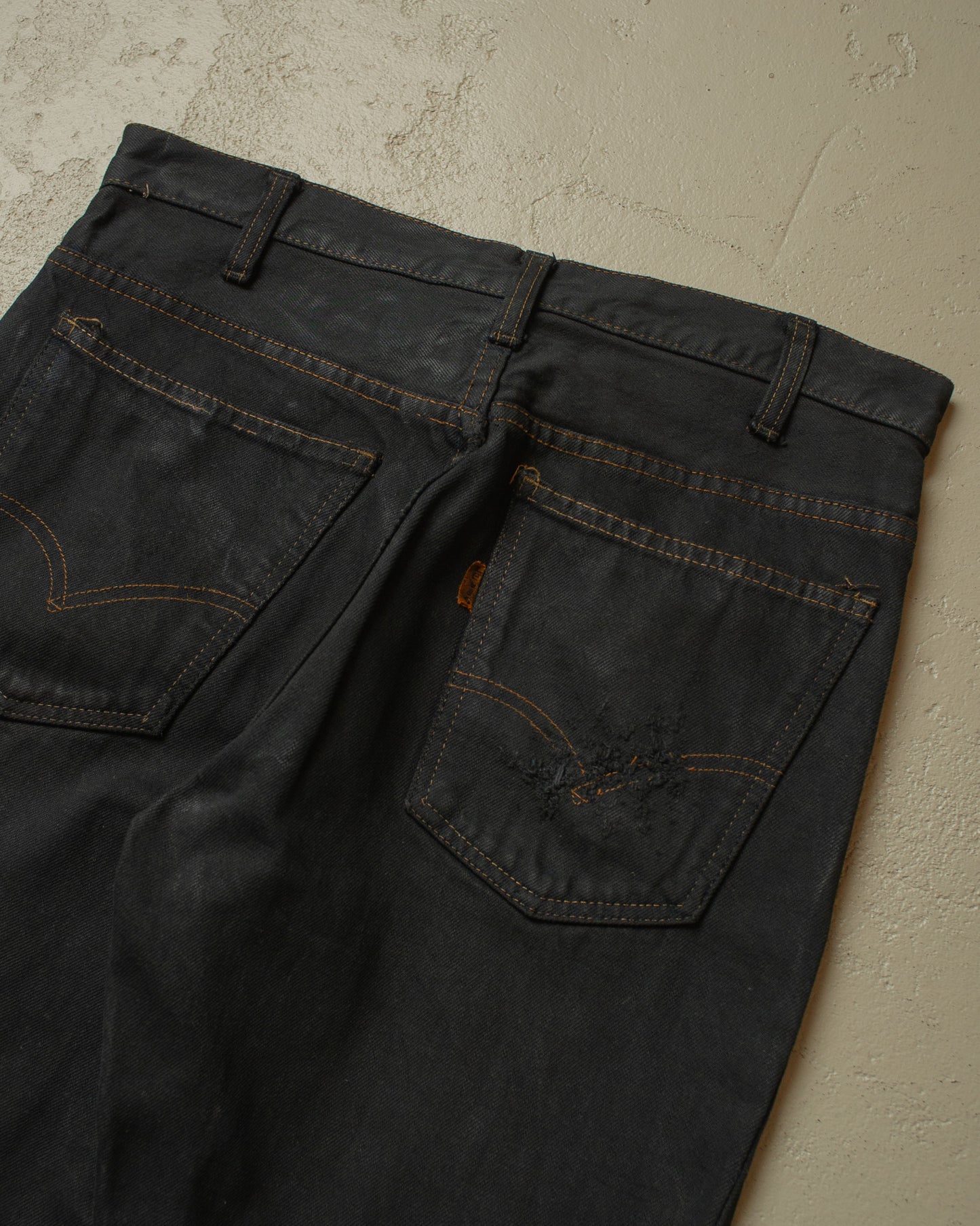 1960s/70s Levi´s Big E Flared Jeans black - W32 L31