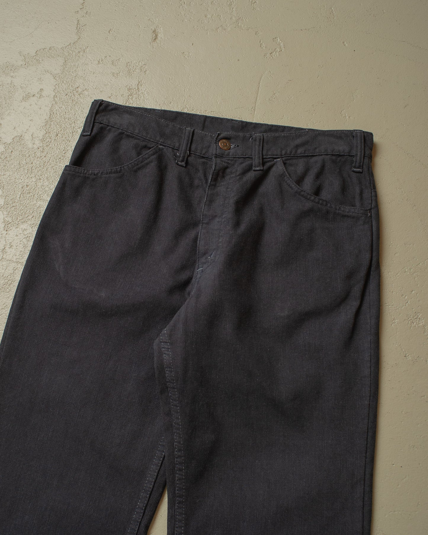 1960s/70s Levi´s Big E Overdyed Flared Pants black - W31 L33