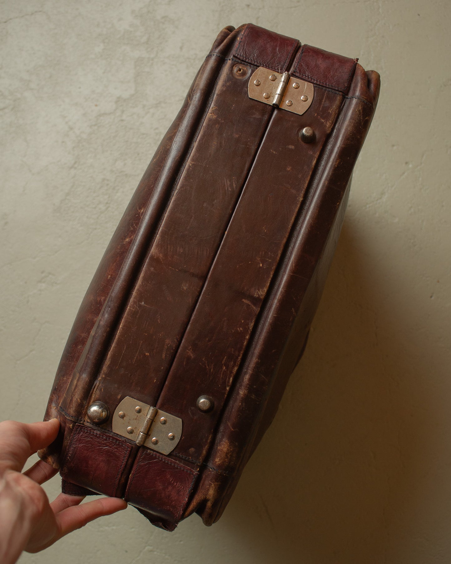 1960s/70s Etienne Aigner Leather Weekender burgundy
