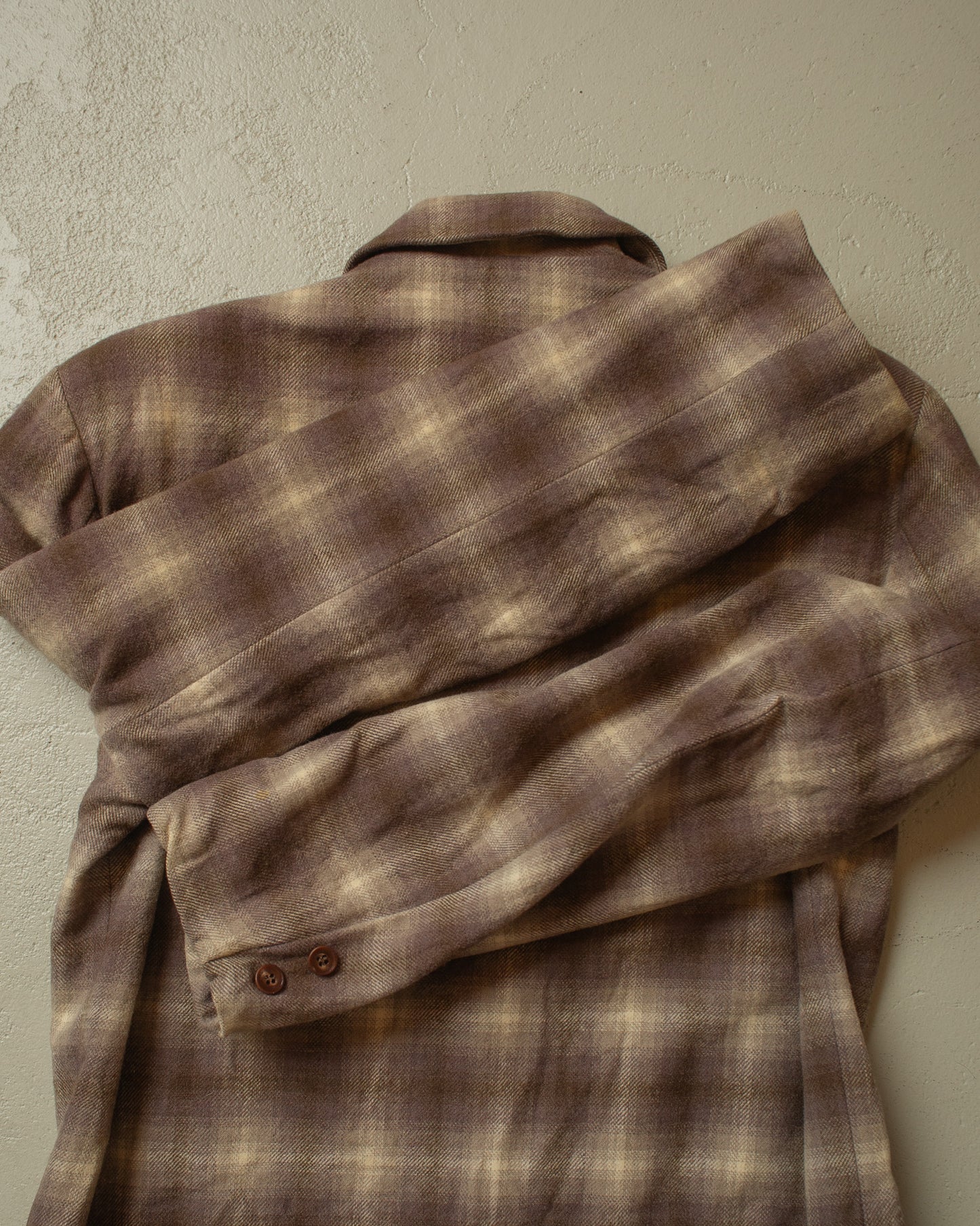 1960s Pendleton checkered Wool Jacket brown - M