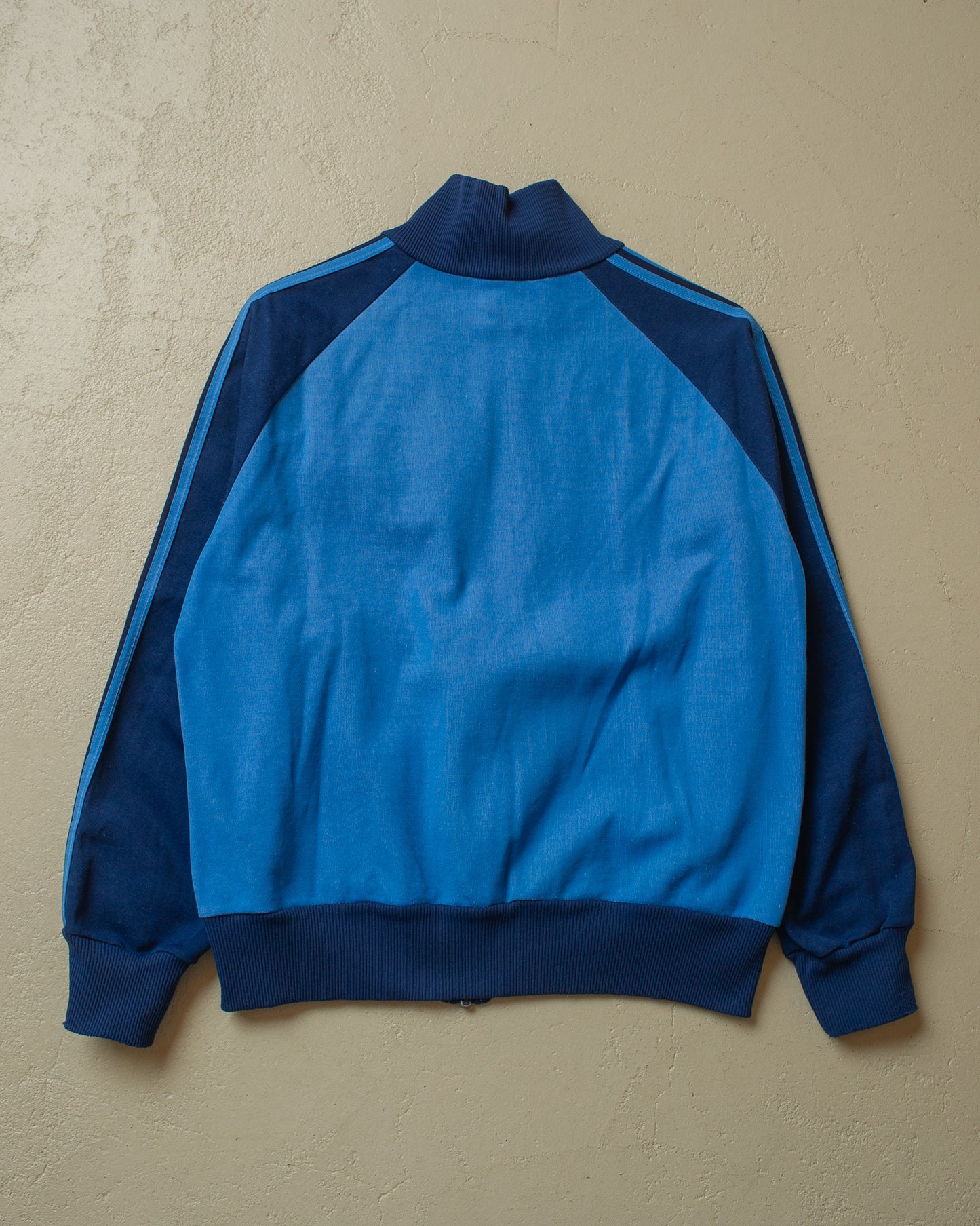 1980s Adidas Two Tone Track Jacket blue - S/M