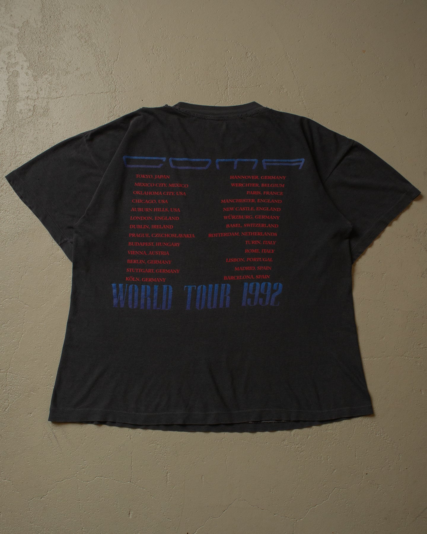 1992 distressed Guns n’ Roses Coma World Tour T-Shirt - XL