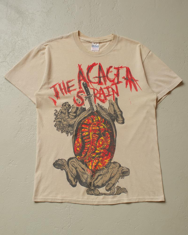 2000s The Acacia Strain Band T-shirt beige - M