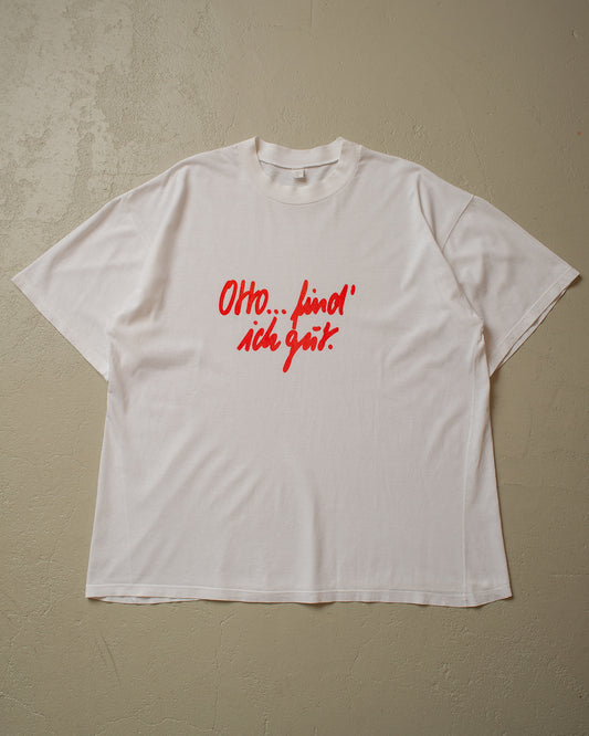 80s/90s Otto T-shirt white - XL/XXL