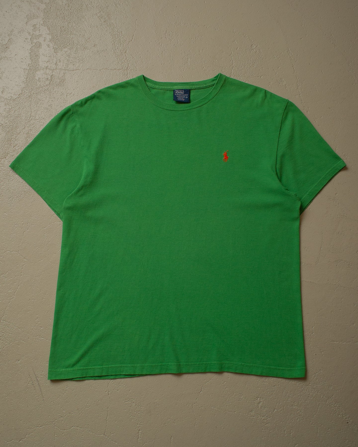 90s Polo Ralph Lauren Logo T-shirt green - M/L