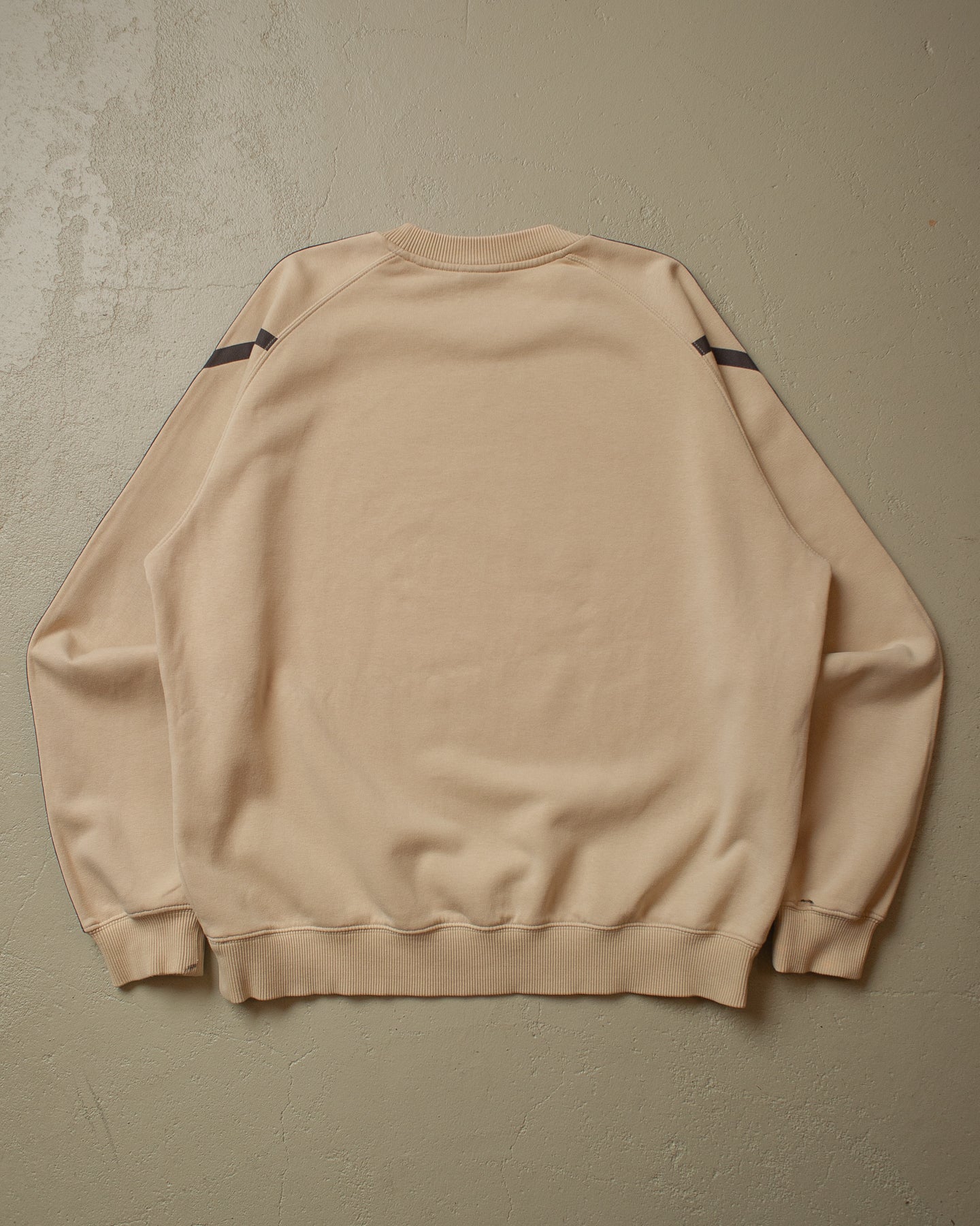 2000s stained Nike Logo Sweatshirt beige - L/XL