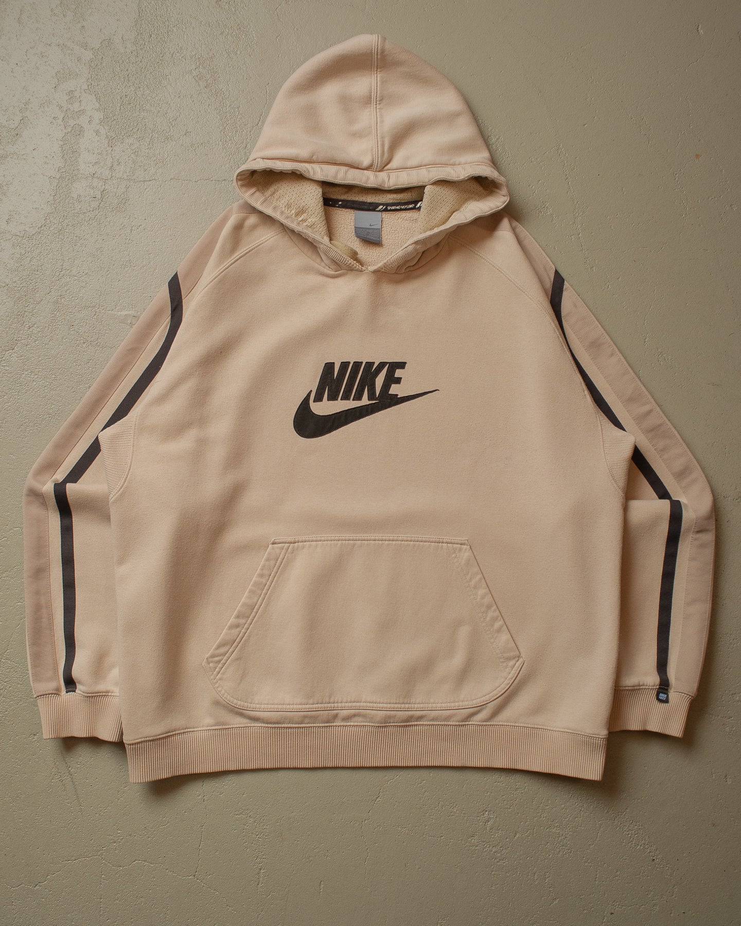 2000s Nike Logo Hoodie beige - XL/XXL