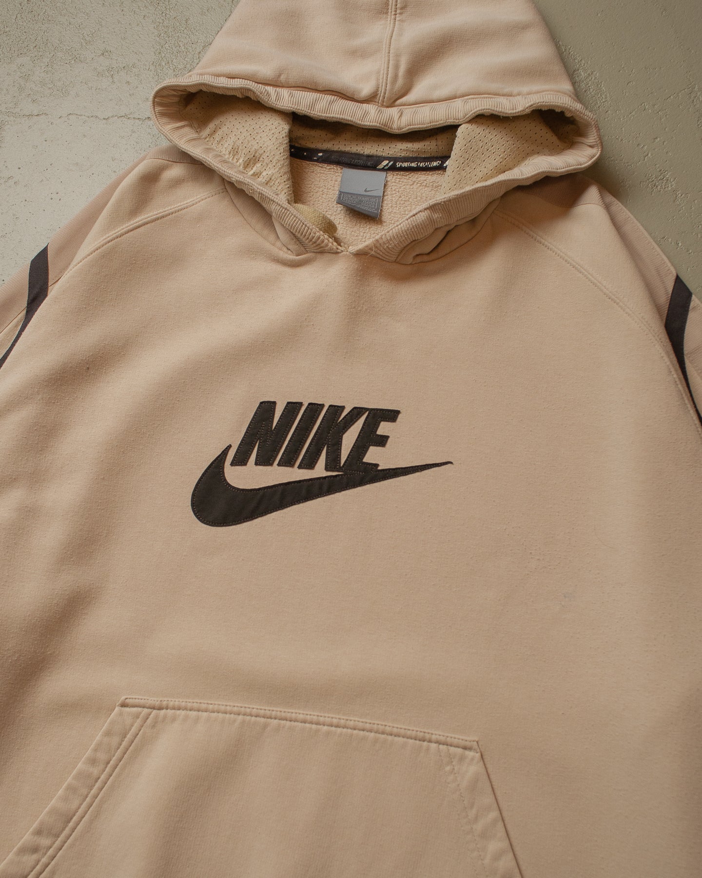 2000s Nike Logo Hoodie beige - XL/XXL