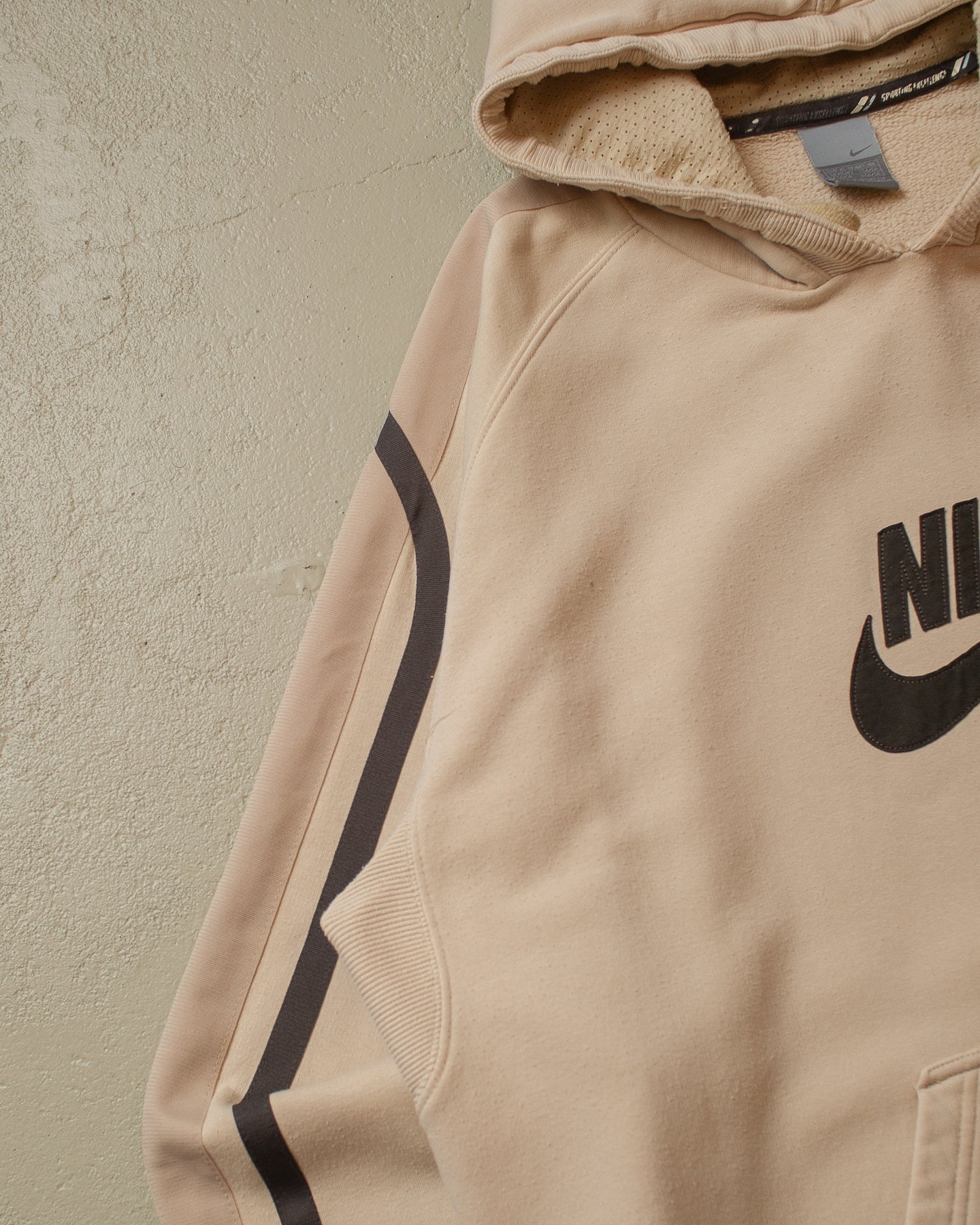 2000s Nike Logo Hoodie beige - XL/XXL