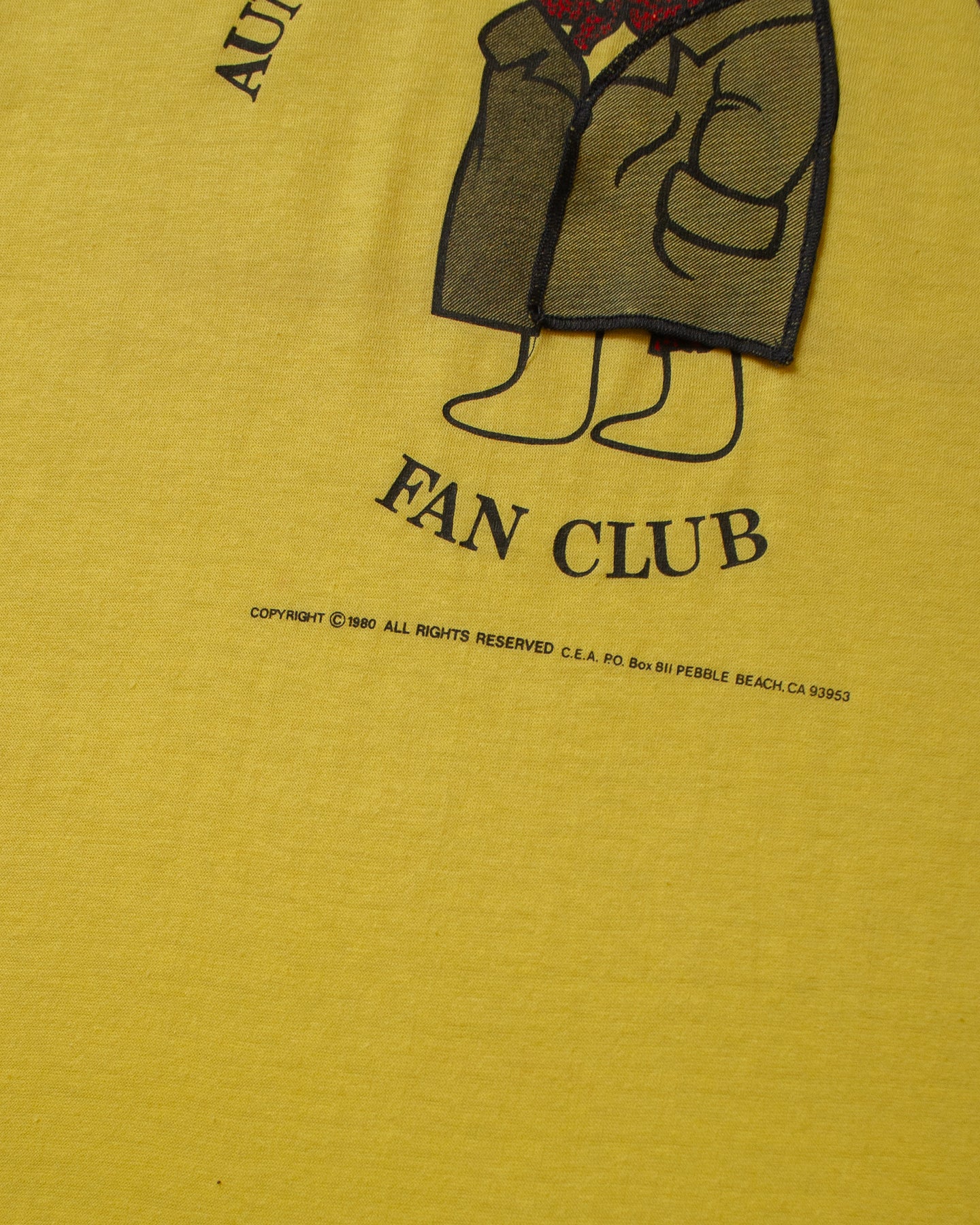 1980 unworn Aunt Sophie Body Beautiful Fan Club T-shirt yellow - L/XL