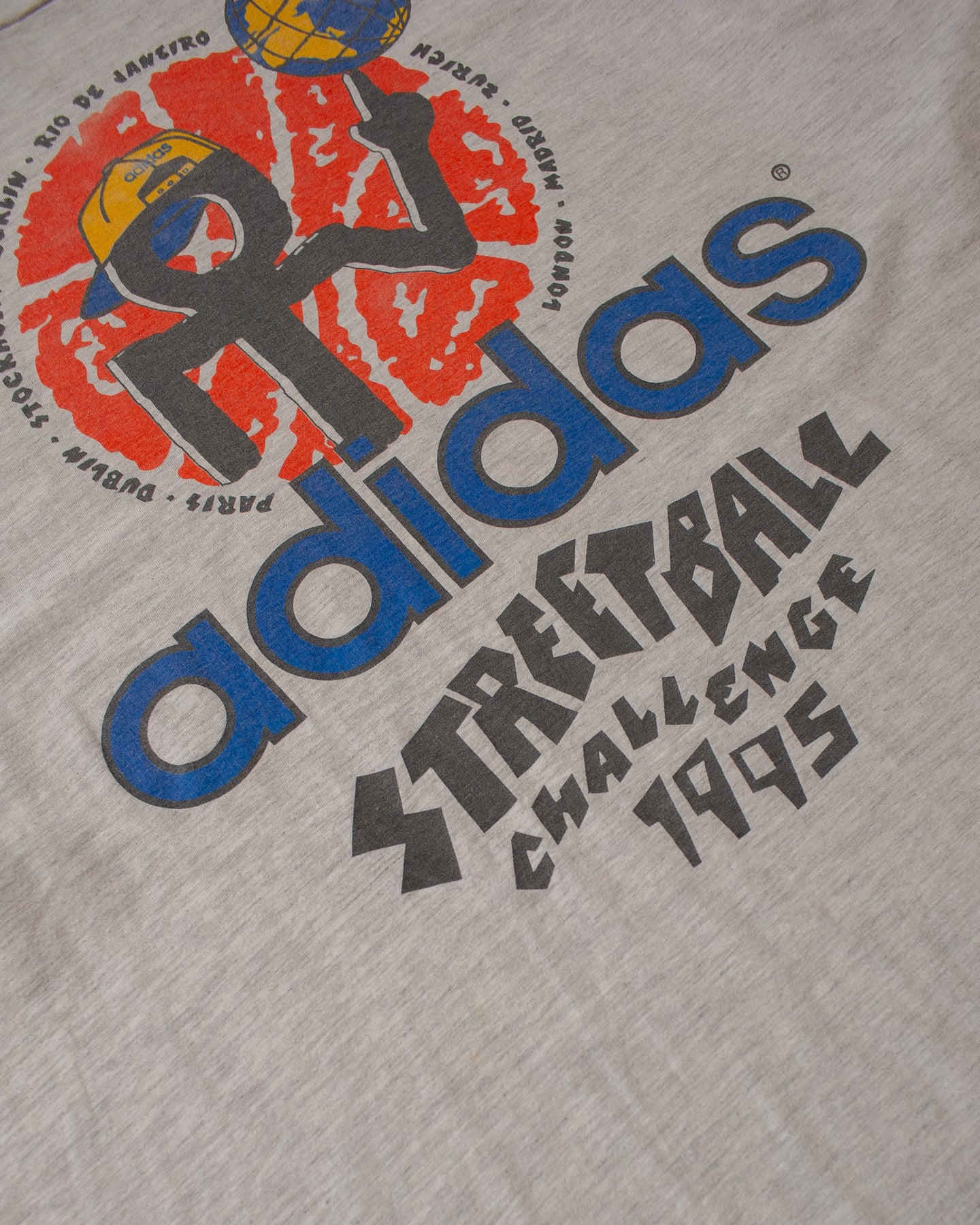 1995 Adidas Streetball Challenge T-shirt grey - XL/XXL