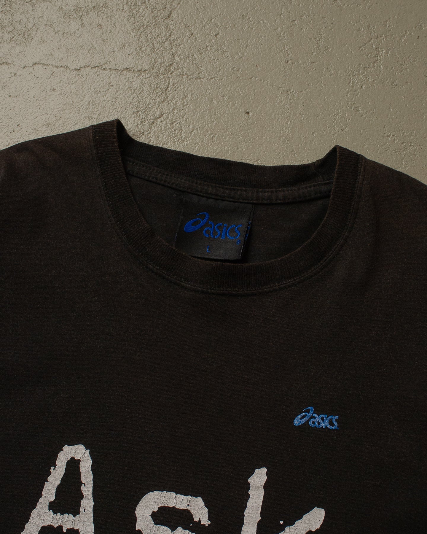 2000s Asics “Ask me.” T-shirt black - L