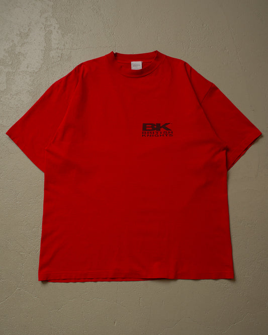 90s British Knights “choose change” T-shirt red - XL