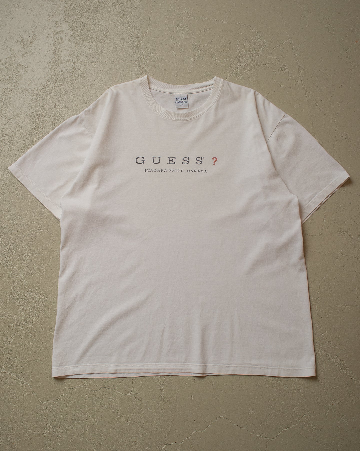 90s Guess? T-shirt white - XL