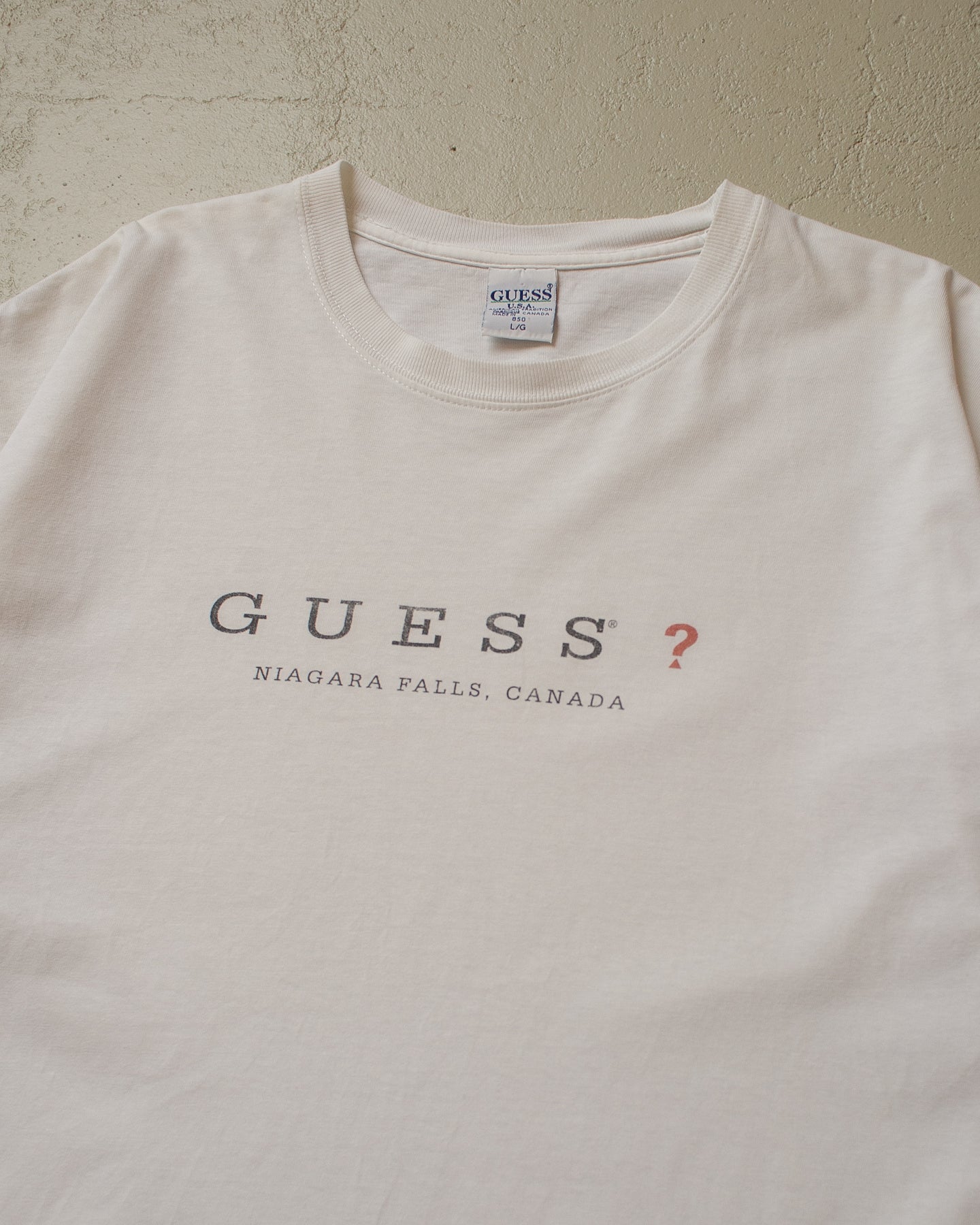 90s Guess? T-shirt white - XL