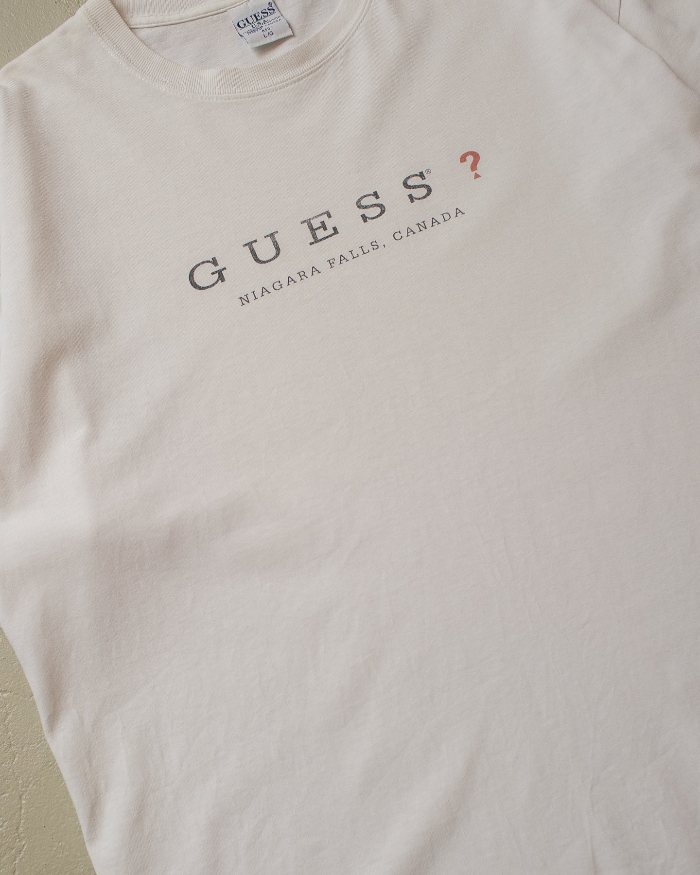 90s Guess? T-shirt white - XL