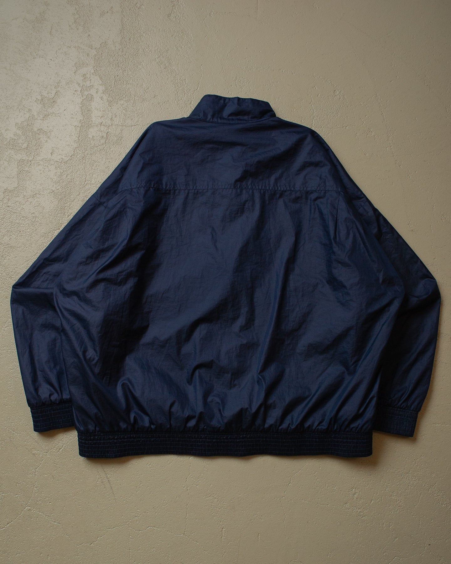 80s Adidas Trefoil Logo Windbreaker navyblue - XL