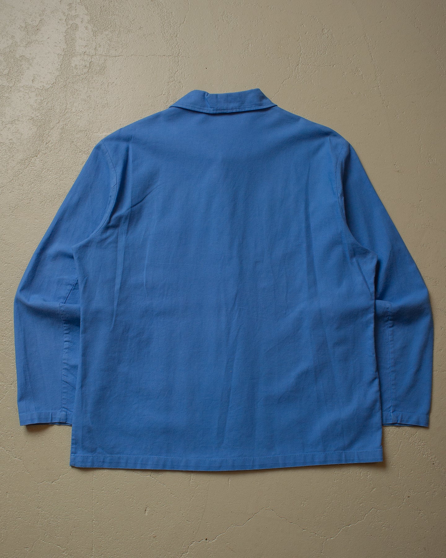 80s German Chore Shirt Jacket blue - L