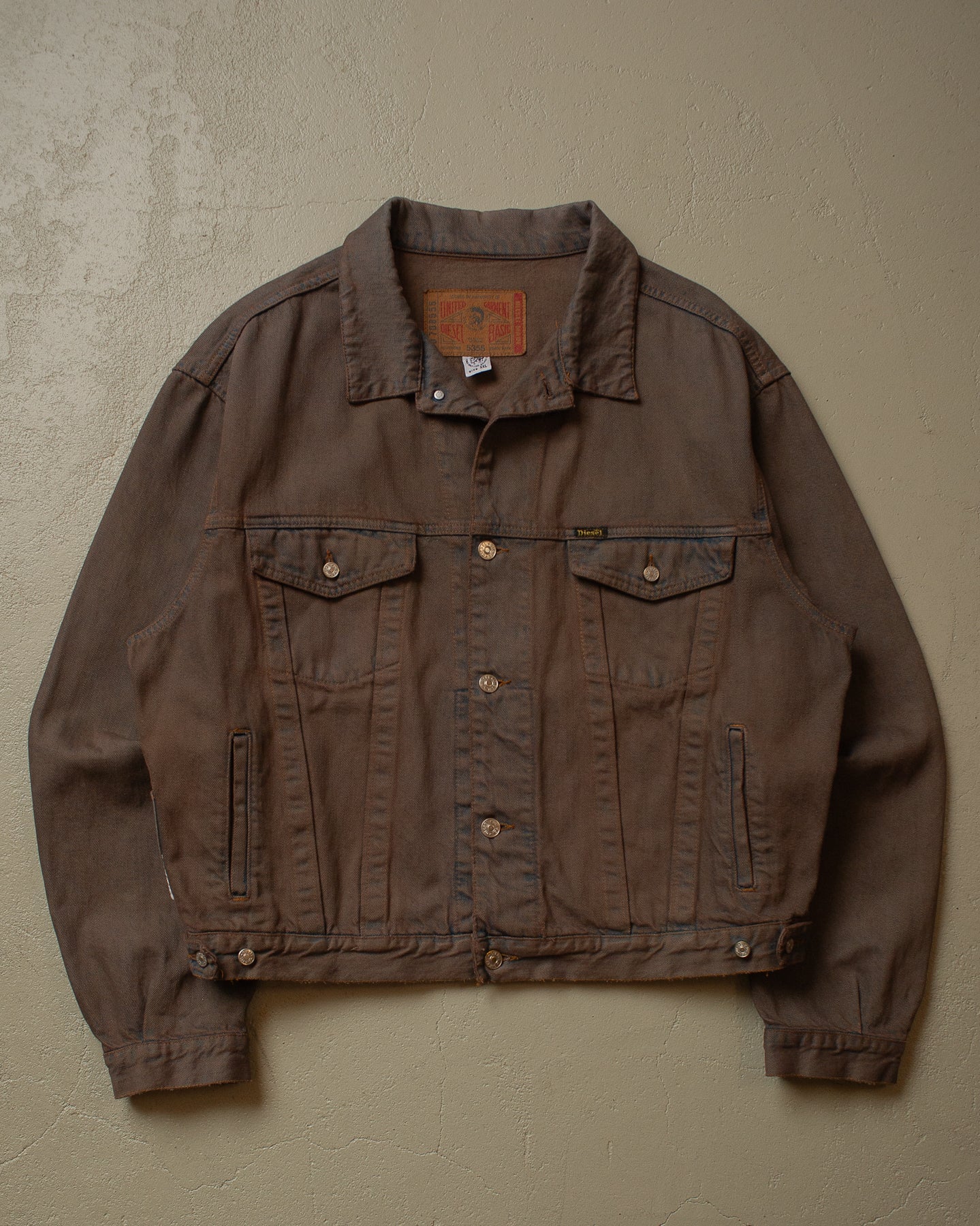 90s Diesel Mud Wash Denim Jacket - XL/XXL