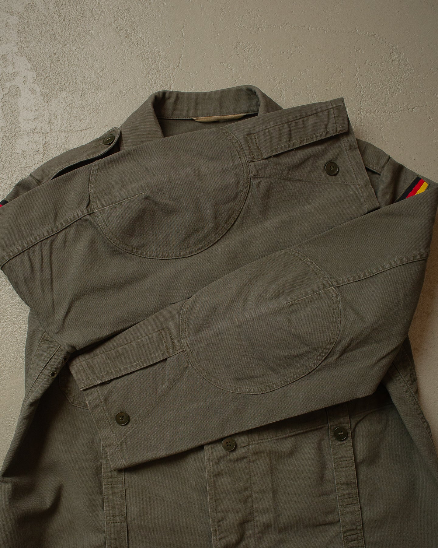 1966 German Army Moleskin Shirt Jacket khaki - XL