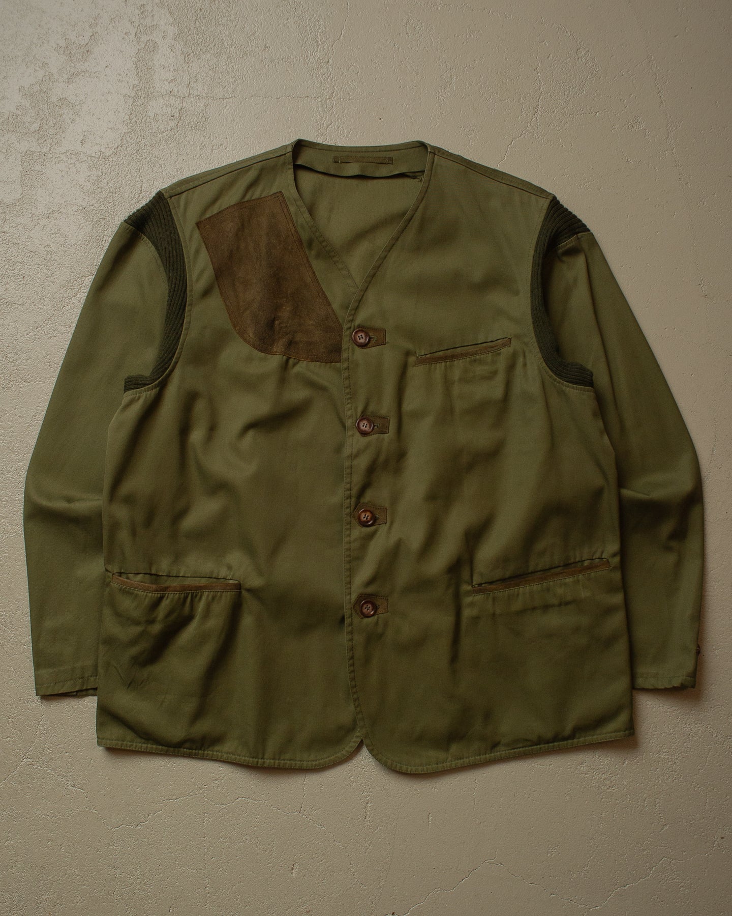 70s/80s Shooting Jacket green - L