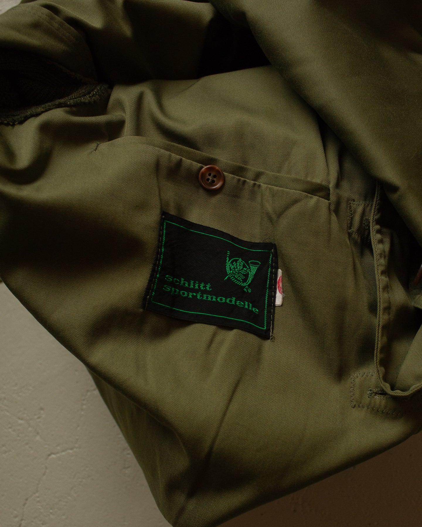 70s/80s Shooting Jacket green - L