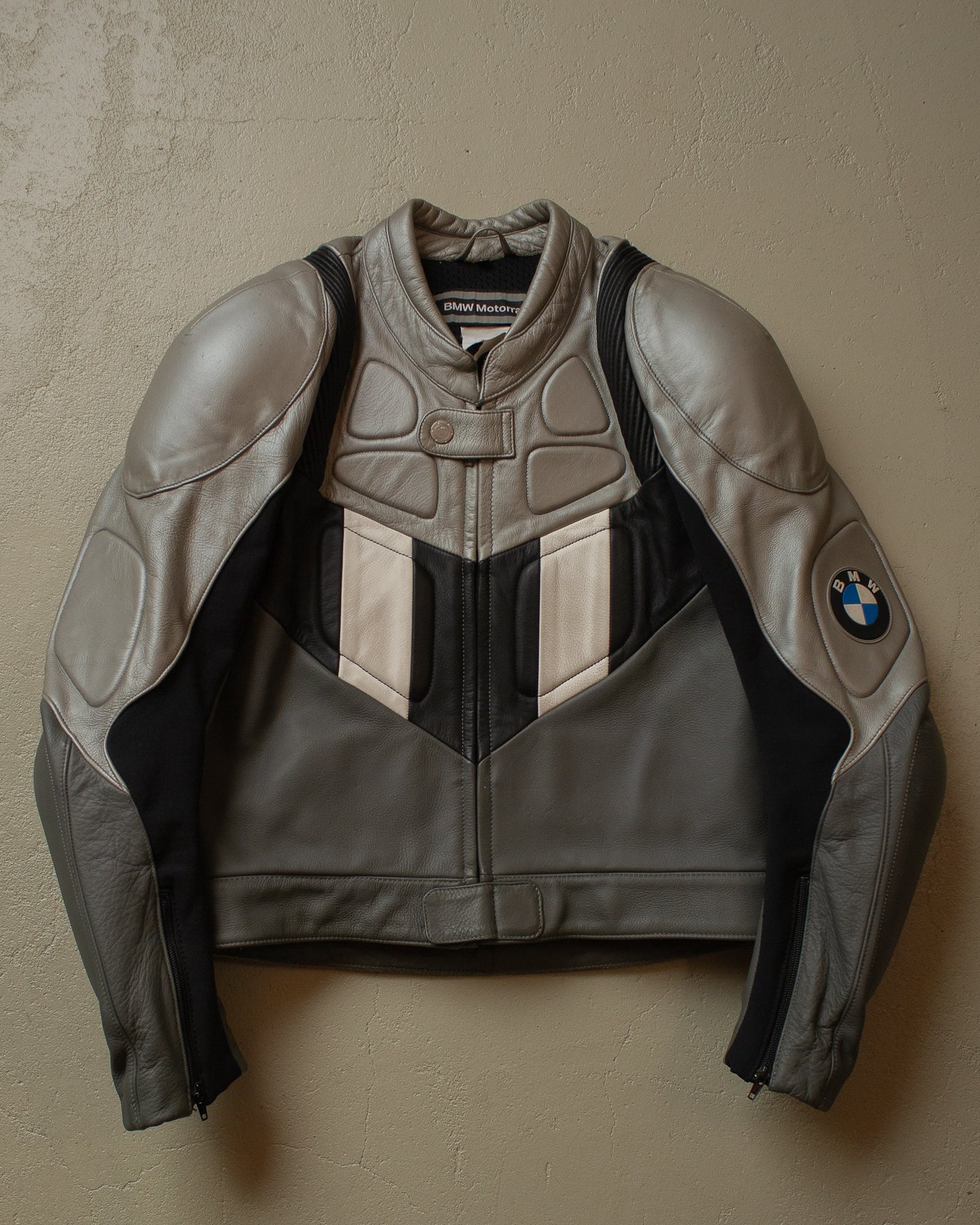 90s BMW Moto Leather Jacket - M/L