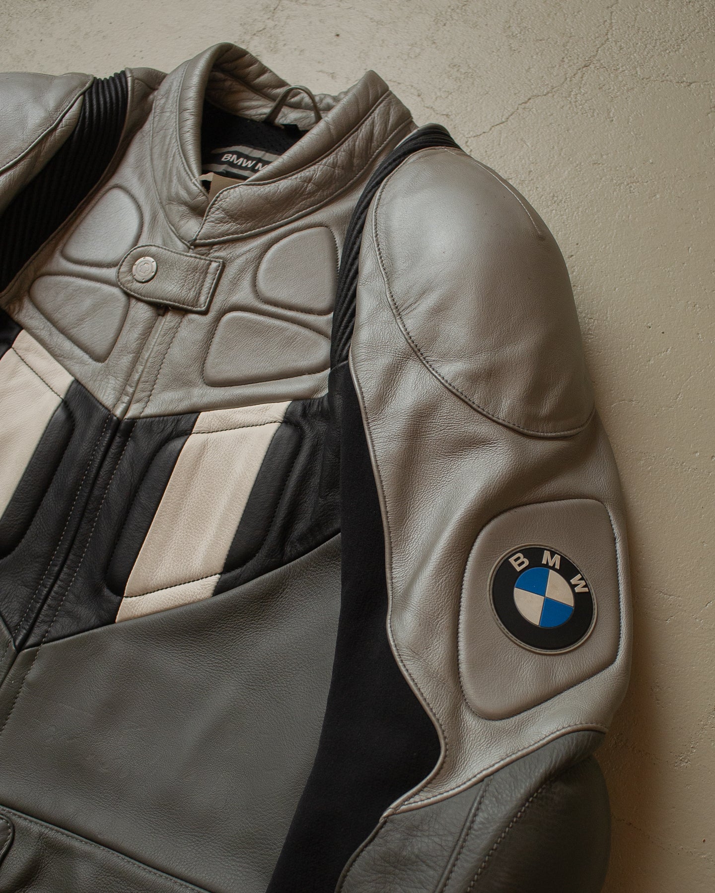 90s BMW Moto Leather Jacket - M/L