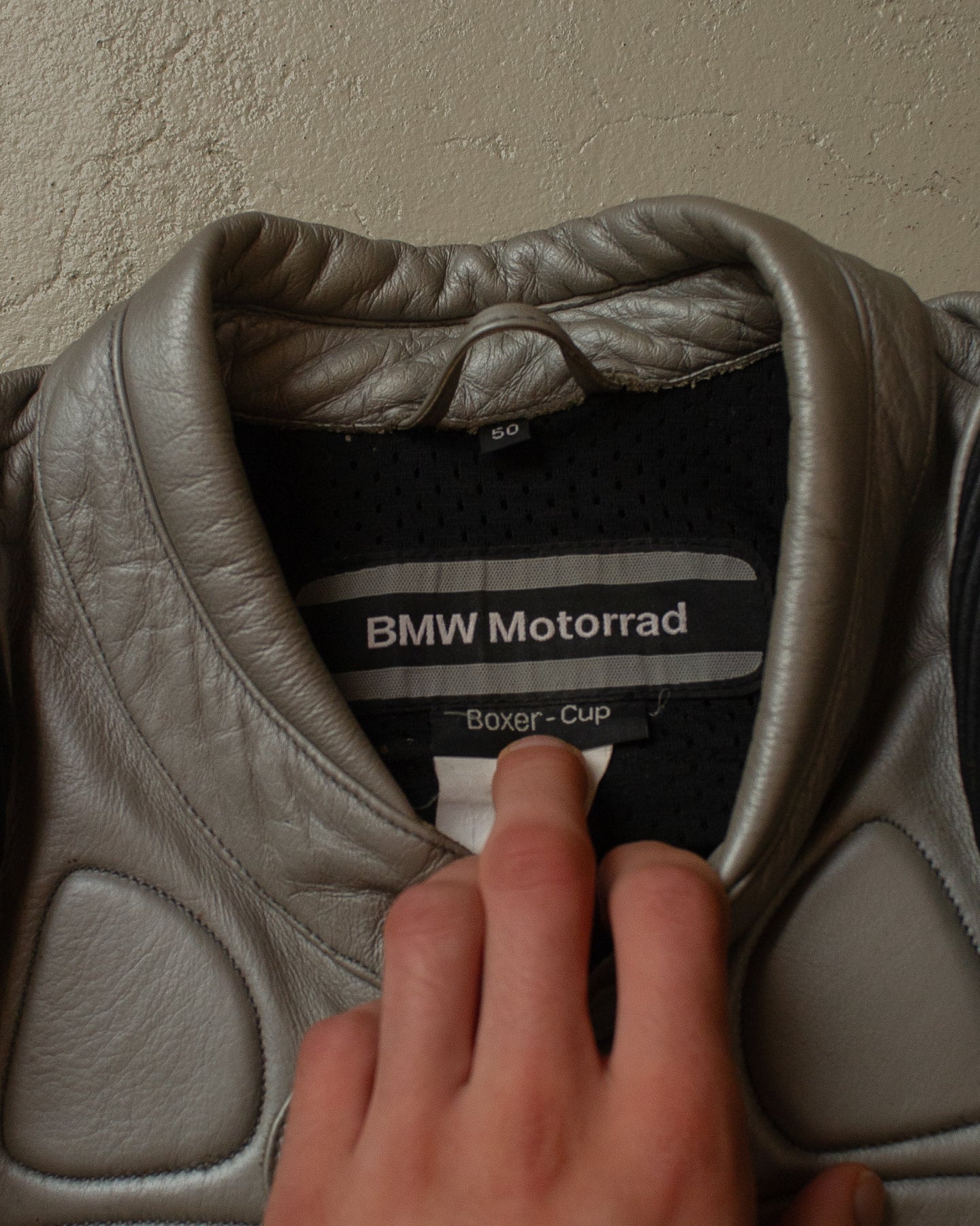 90s BMW Moto Leather Jacket - M/L