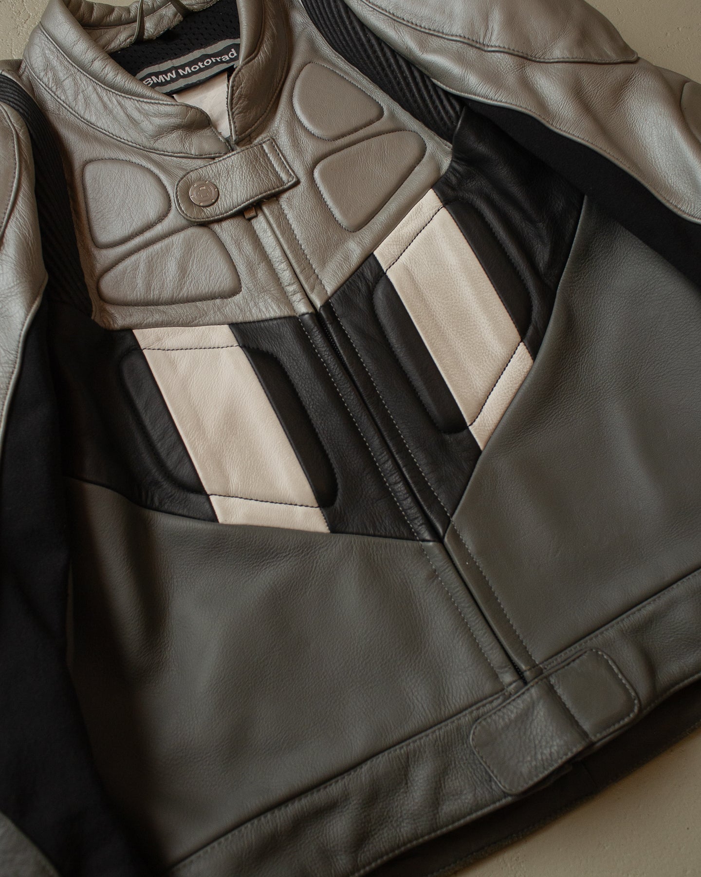 90s BMW Moto Leather Jacket - M/L