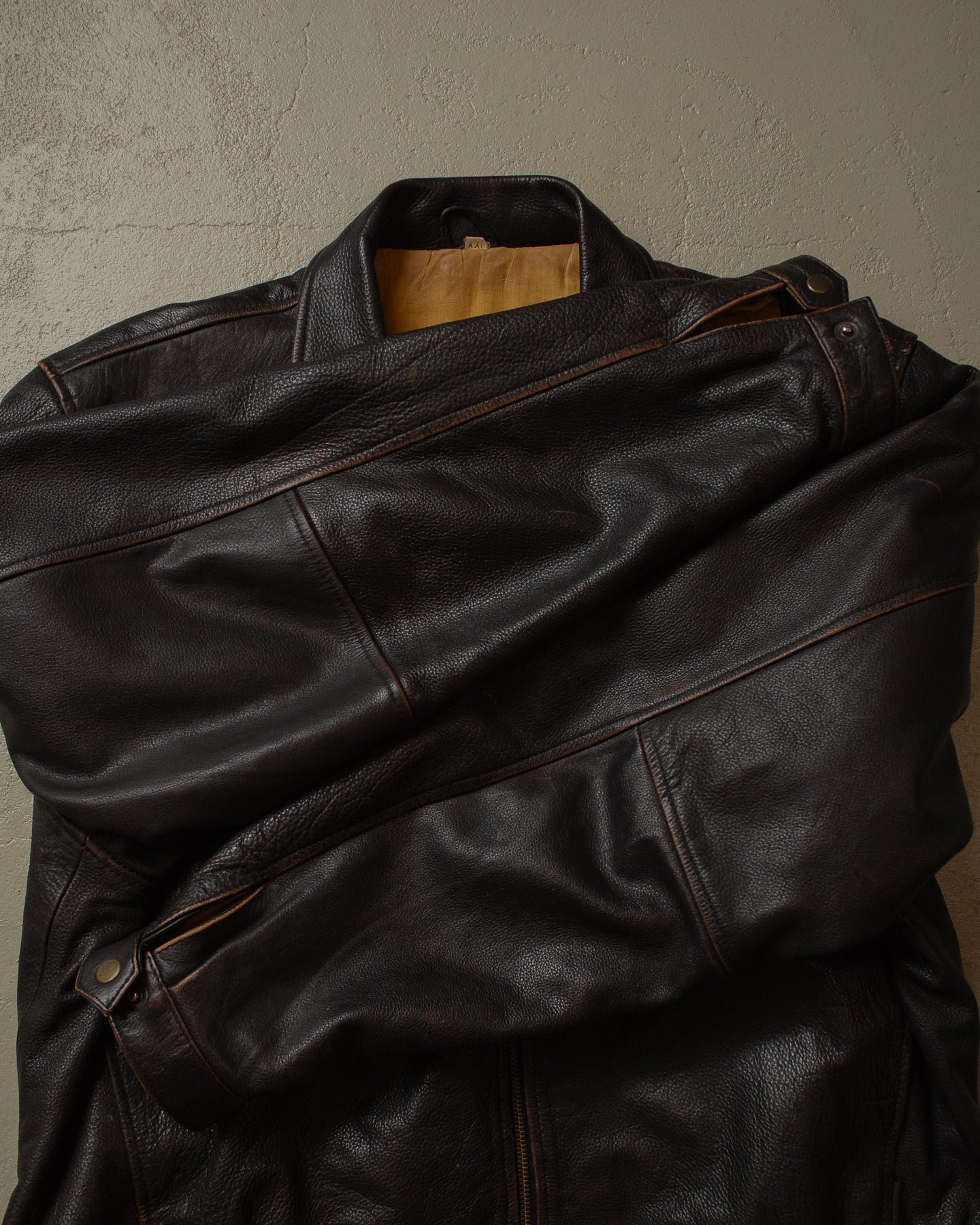 80s/90s Cropped Leather Jacket black - XL/XXL