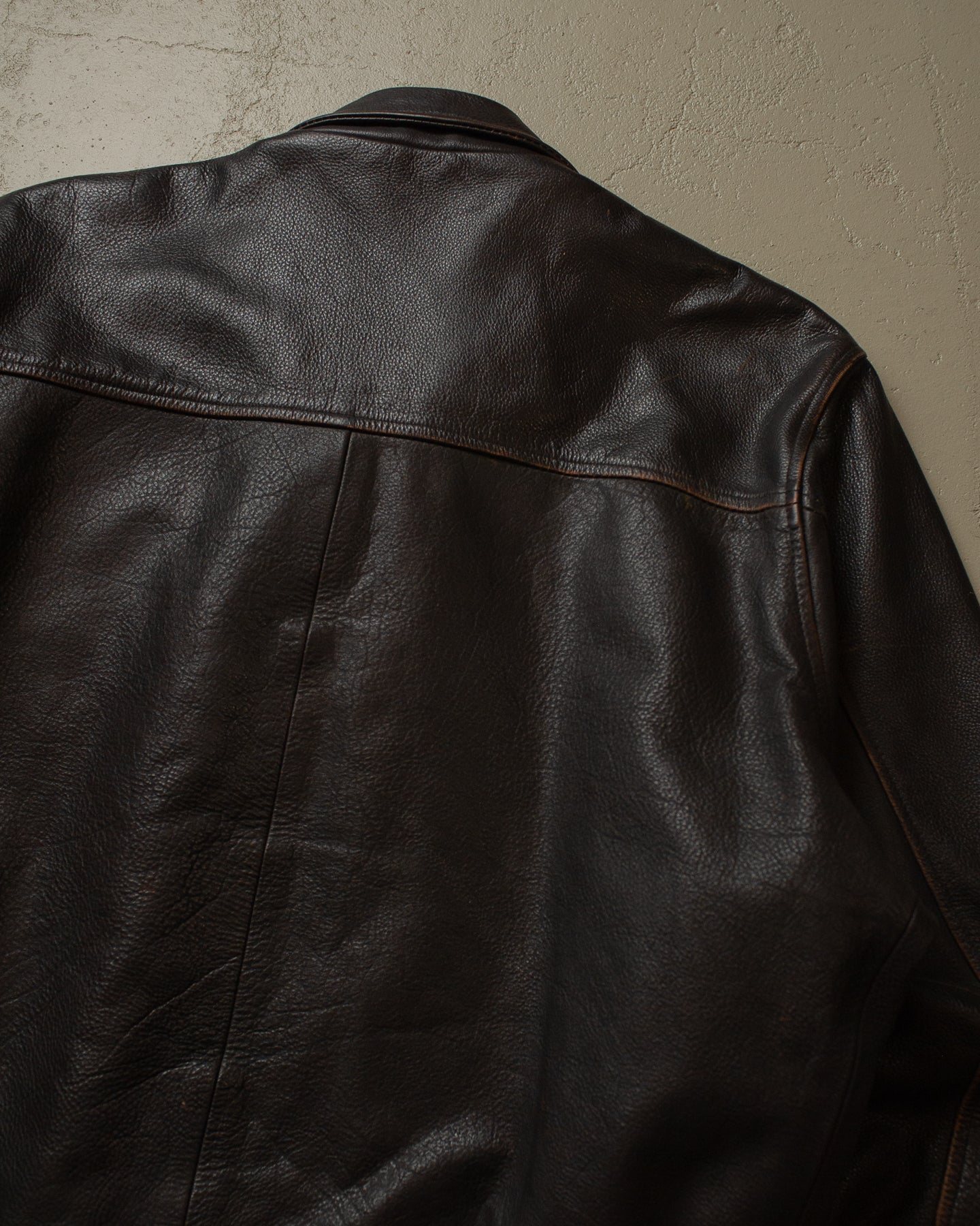 80s/90s Cropped Leather Jacket black - XL/XXL