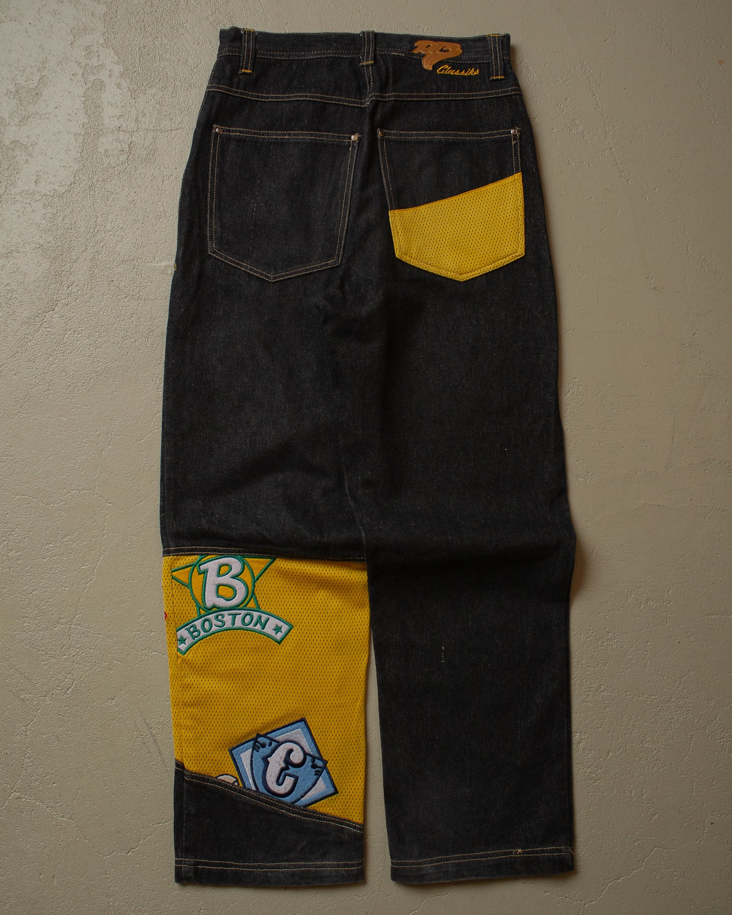 2000s RawBlue Patchwork Baggy Jeans black - W29 L30