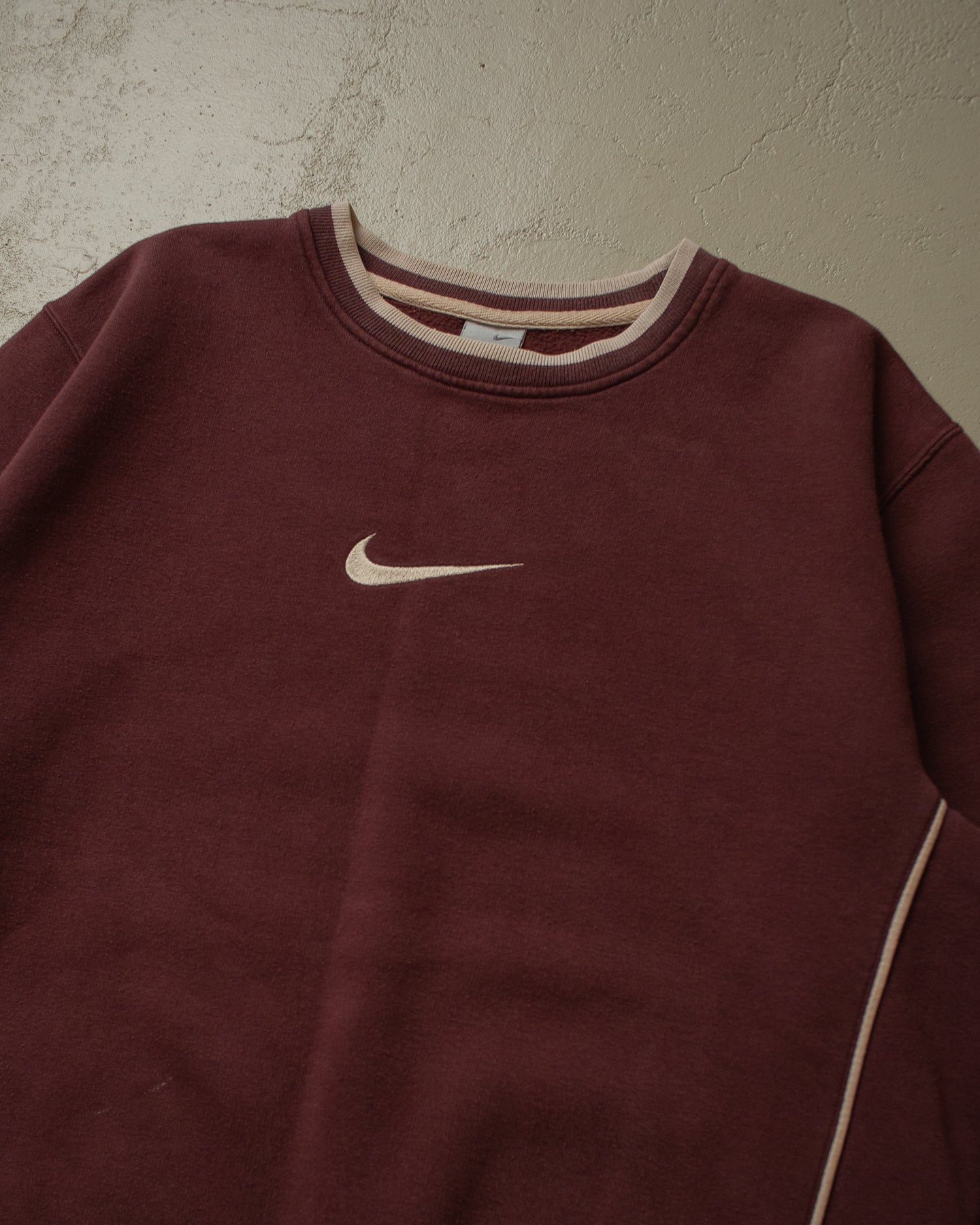 2000s Nike Mid Swoosh Sweatshirt burgundy - L/XL