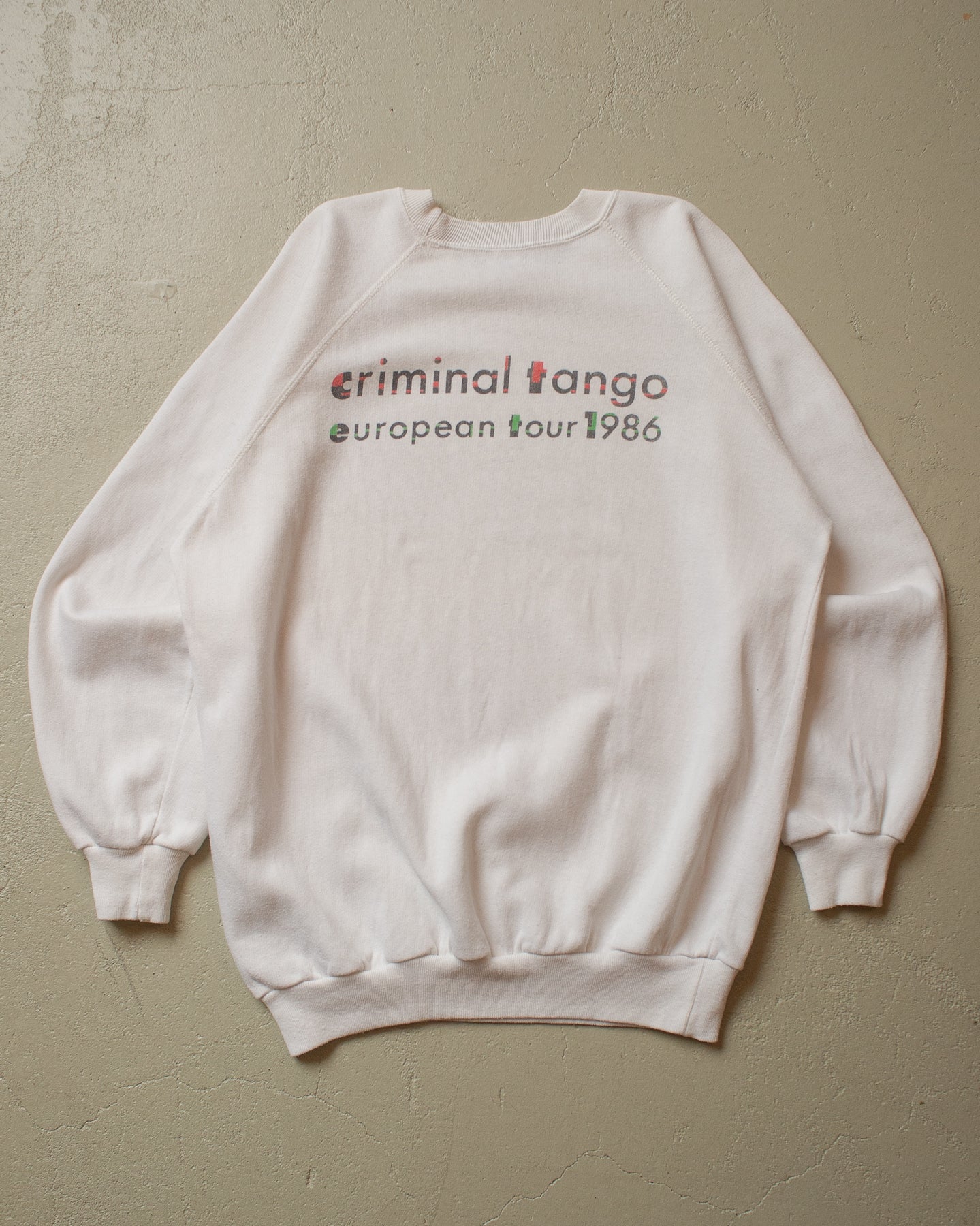 1986 Manfred Mann‘s Earth Band ‚Criminal Tango‘ Tour Sweatshirt - M/L