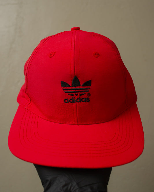 90s Adidas Logo Snapback red