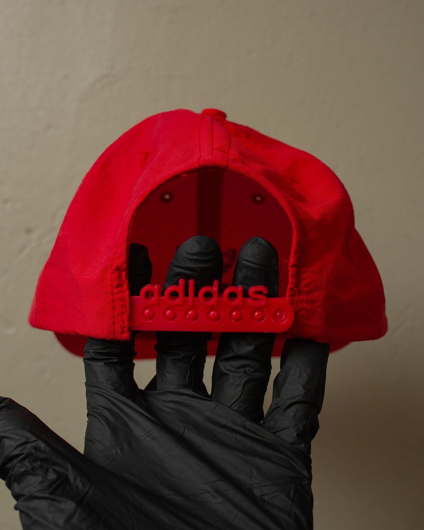 90s Adidas Logo Snapback red