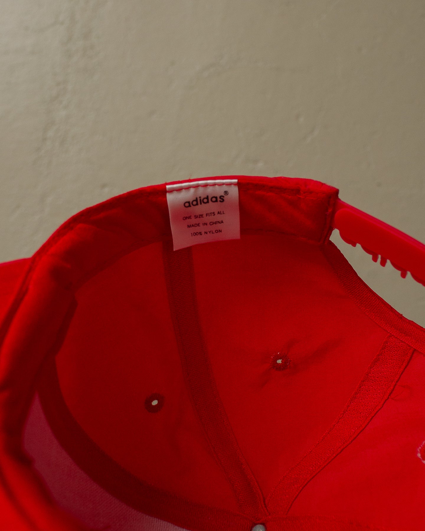 90s Adidas Logo Snapback red