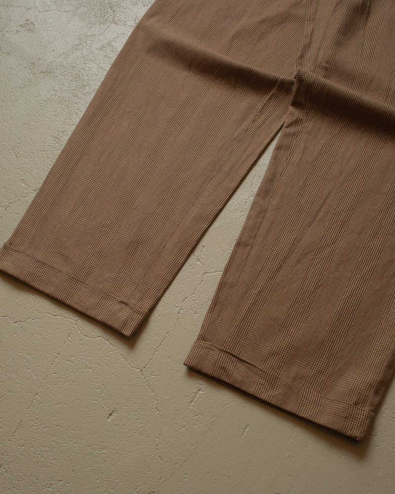 90s checkered Tommy Hilfiger Pants brown - 36x32