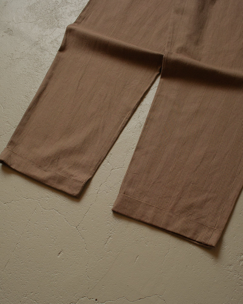 90s checkered Tommy Hilfiger Pants brown - 36x32