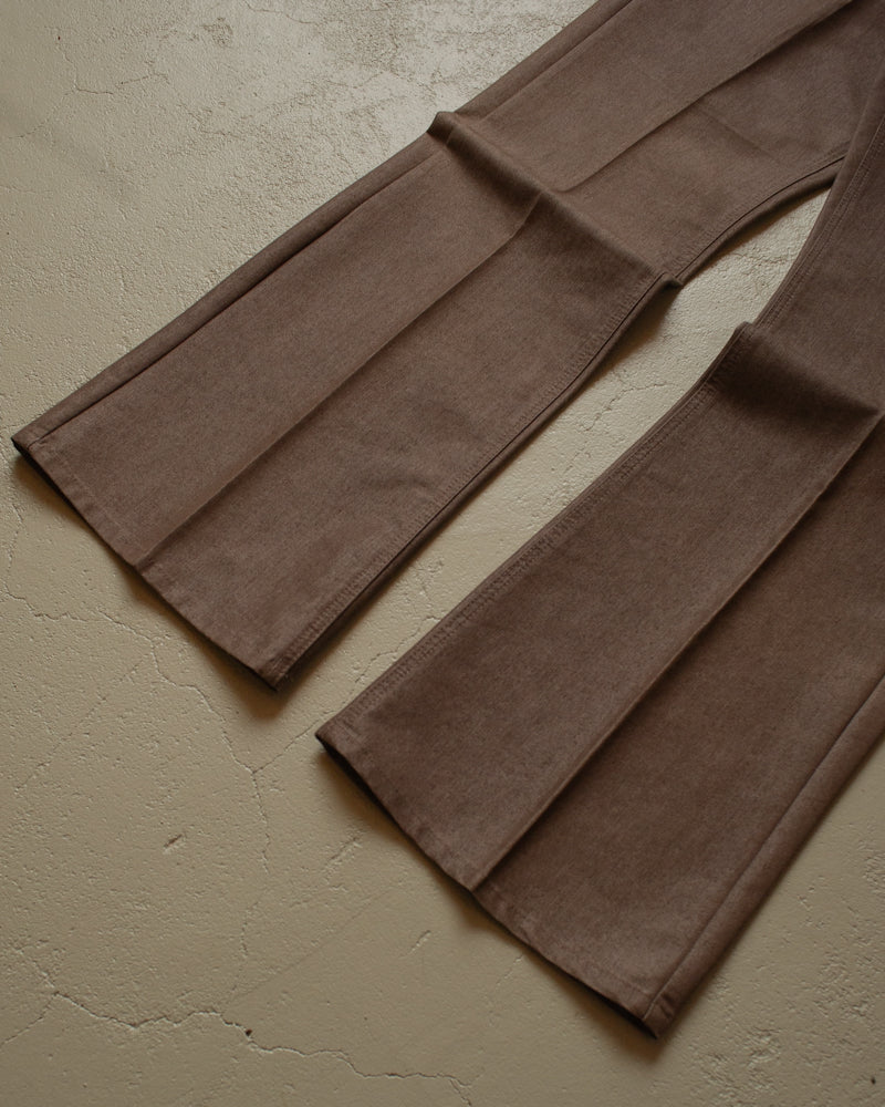 90s unworn ESPRIT Flared Pants grey/brown - 32/33