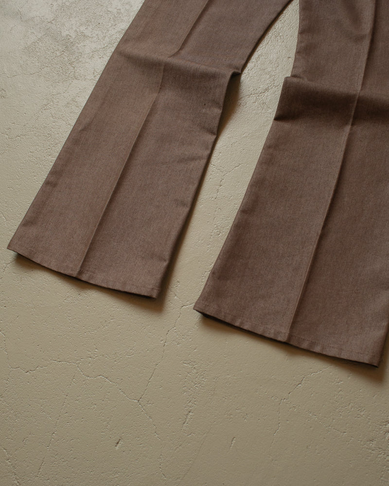 90s unworn ESPRIT Flared Pants grey/brown - 32/33