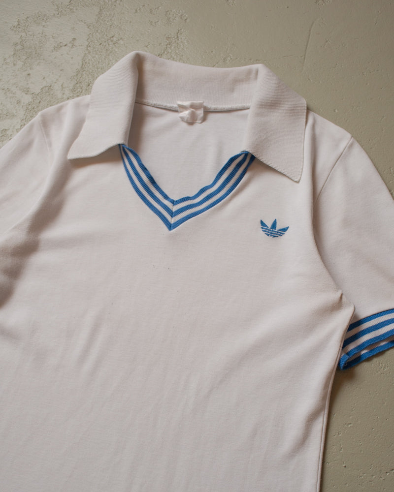 70s/80s Adidas Logo T-shirt white - S/M