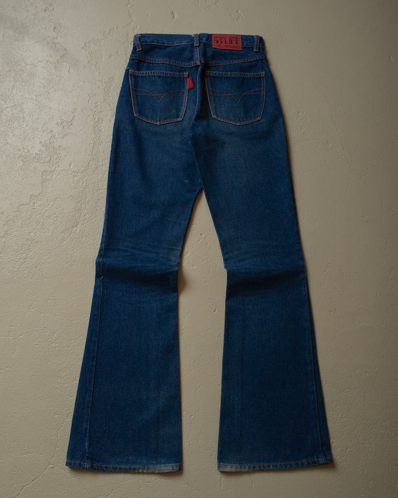 00s STUFF Flared Jeans blue - 28x34