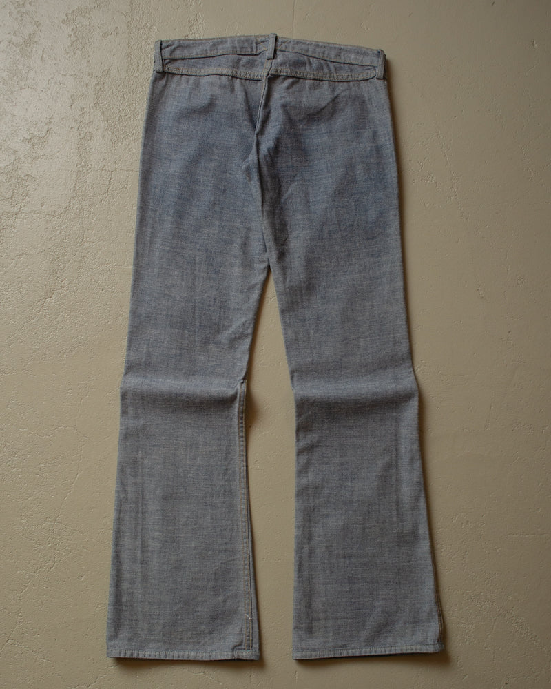 80s/90s Womens Meltin Pot 2in1 Flared Pants - 30x30